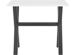 Bartisch MÄUsbacher, Weiß (Schwarzstahl, Weiß Matt Lack, Schwarzstahl), B:120Cm H:105Cm T:70Cm, Tische, Bartisch, Gestell In X-Form (Breite 120, 140 Oder 160 Cm)