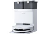 Ecovacs Nass-Trocken-Saugroboter "Deebot T50 Omni Gen3", Weiß, B:35,2Cm H:8,1Cm T:35,1Cm, Saugroboter, 25.000 Pa, Omni Station, Ultraschlankes 81-Mm-Design