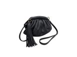 UmhäNgetasche "Nappa", Damen, Gr. B/H/T: 23Cm X 19Cm X 6Cm Onesize, Schwarz, Leder, Collezione Alessandro, Taschen UmhäNgetasche, Weiche Ledertasche Mit Quaste
