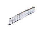 Bgs SteckschlüSsel-Einsatz-Satz, Sechskant Antrieb Innenvierkant 12,5 Mm (1/2 Zoll) Sw 10 - 21 Mm 11 Teilig ; Bgs Technic (9106)