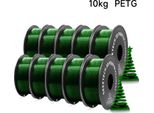 3D-Drucker-Filament - PETG 1,75 mm - 343 m Spule - Für FDM 3D-Drucker - Vakuumverpackt - Grün