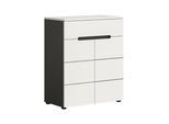 Schuhschrank Canu Grau, Weiß