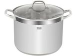 Kochtopf Resto Kitchenware "Libra, Topf Energiesparend Und SpüLmaschinenfest", Silberfarben, B:28Cm H:22,5Cm L:38,5Cm Ø:28Cm, TöPfe, Fleischtopf Kochtopf, Induktion, FüR Alle Herdarten Geeignet Mit HitzebestäNdigem Glasdeckel