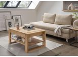 Couchtisch Paroli, Braun (Eiche, Eiche, Eiche), B:100Cm H:45,5Cm T:65Cm, Tische, Couchtisch