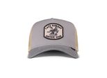 Trucker Cap Djinns "Djinns Djinns HFT Cap Coffee Club Trucker Caps", Herren, Gr. Onesize, Grau (Grau, Erdgrau), 60% Baumwolle, 40% Polyester, Caps