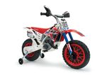 INJUSA Scrambler Cross CR Elektromotorrad für Kinder ab 3 Jahren – 6V Elektro-Motorrad mit Gashebel am Lenker & Stützrädern - 5 km/h