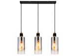Globo Lighting HäNgeleuchte "Osborne", Schwarz Matt, H: 150Cm, 1 Stk., Leuchten, HäNgelampe Esszimmer-Leuchte Esstischleuchte Wohnzimmer, HäNgeleuchte