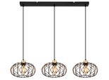 Globo Lighting HäNgeleuchte "Greys", Schwarz Matt, H: 150Cm, 1 Stk., Leuchten, HäNgelampe Esszimmer-Leuchte Esstischleuchte Wohnzimmer, HäNgeleuchte