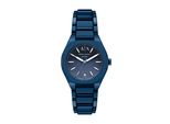 Quarzuhr Armani Exchange, Blau, Armbanduhren, Damen, Quarzuhr, Armbanduhr, Damenuhr, Edelstahlarmband, Analog, Diamant