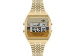 Digitaluhr Adidas Originals "Digital Two", Gold (Gelbgoldfarben), Armbanduhren, Damen, Digitaluhr, Armbanduhr, Quarzuhr, Damenuhr, Herrenuhr, Edelstahlarmband