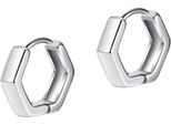 Paar Creolen Firetti "Schmuck Geschenk Edelstahl Ohrschmuck Ohrringe Classic", Silber (Edelstahlfarben), Ohrringe, Damen, Edelstahl