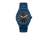 Quarzuhr Armani Exchange, Blau, Armbanduhren, Herren, Quarzuhr, Armbanduhr, Herrenuhr, Edelstahlarmband, Analog, Tag