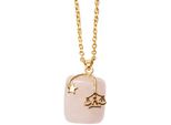 Kette Mit AnhäNger Firetti "Schmuck Geschenk Halsschmuck Anker/Halskette Sternzeichen Geburtsstein", Gold (Gelbgoldfarben), Halsketten, Damen, Waage, Edelstahl, L: 50 B: 2Mm, Made In Germany - Mit Edelstein, B:2Mm