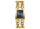 Quarzuhr Guess "Guess Heavy Metal", Goldfarben, Armbanduhren, Damen, Quarzuhr, Armbanduhr, Damenuhr, Edelstahlarmband, Analog