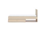Bett 90/200 Alycia Beige - Holzeffekt