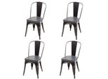 Esszimmerstuhl H10E Grau 4Er-Set