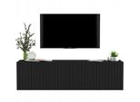 TV-SCHRANK Elpis Schwarz Matt Glamour 150 Cm