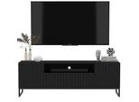 TV-SCHRANK Elpis2 Schwarz Matt Mit Metallrahmen Glamour 150 Cm