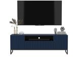 TV-SCHRANK Elpis2 Marineblau Matt Mit Metallrahmen Glamour 150 Cm