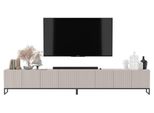 TV-LOWBOARD 2Er-Set Elpis Kaschmir Matt Mit Schwarzem Metallrahmen 150 Cm