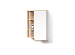 Badschrank Marano Sonoma/Weiß 50 X 75 Cm Mit TüR Und Offenen FäChern