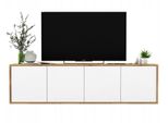 TV-SCHRANK Apollo2 Eiche Wotan Weiß Matt 150 Cm