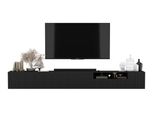 TV-LOWBOARD 2-Er Set Elpis2 Schwarz Matt Glamour 150 Cm