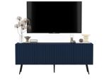 TV-SCHRANK Elpis Marineblau Matt Mit Metallbeine Glamour 150 Cm