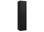 Badezimmerschrank Florence Mit 2 TüRen Schwarz Matt - 30 X 35 X 130 Cm