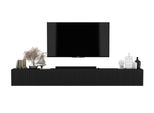 TV-LOWBOARD 2-Er Set Elpis Schwarz Matt Glamour 150 Cm