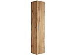 Badezimmerschrank Pluto Mit 1 TüR Eiche - 30 X 30 X 150 Cm