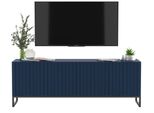 TV-SCHRANK Elpis Marineblau Matt Mit Metallrahmen Glamour 150 Cm