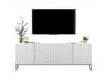 TV-SCHRANK Elpis Weiß Matt Mit Metallrahmen 150 Cm