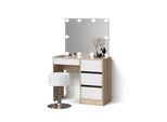 Schminktisch Imola Sonoma Mit Led Beleuchtung Und Hocker