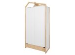 Schrank 2 TüRen Juliette Weiß Und Holz
