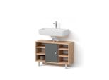 Waschbeckenunterschrank Fucino Anthrazit 80 X 54 Cm