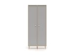Schrank 2 TüRen Alycia Beige - Grau - Holzeffekt