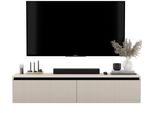 TV-SCHRANK Selene Kaschmir Matt Glamour 140 Cm