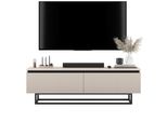 TV-SCHRANK Selene Kaschmir Matt Mit Metallrahmen 140 Cm