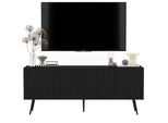 TV-SCHRANK Elpis Schwarz Matt Mit Metallbeine Glamour 150 Cm