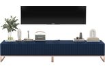 TV-LOWBOARD 2-Er Set Elpis Marineblau Matt Glamour 110 Cm