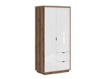Schrank 2 TüRen Sven Weiß Und Holz