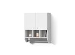 Badschrank Fucino Weiß 59 X 70.5 Cm HäNgeschrank Mit 2 TüRen