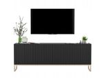 TV-SCHRANK Elpis Schwarz Matt Mit Metallrahmen 150 Cm