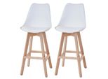 Barhocker Weiß 2Er-Set