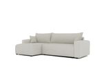 Ecksofa Mit Schlaffunktion Und Bettkasten, Beige