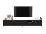 TV-LOWBOARD 2-Er Set Elpis2 Schwarz Matt Mit Metallrahmen 150 Cm