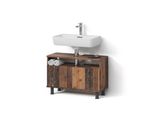 Waschbeckenunterschrank Fucino Oldstyle 80.2 X 54 Cm Mit Schublade