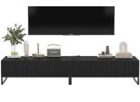 TV-LOWBOARD 2-Er Set Elpis Schwarz Matt Glamour 110 Cm