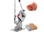 Hochwertiger manueller U-förmiger Wurst-Klipper - Schneidemaschine 2x Box Clips - 8000 Stück - Robuste Brot-Schneidemaschine A304-Edelstahl - Faltbarer Allesschneider - 37x19x57 cm